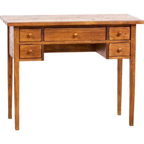 Solid lime wood, walnut finish coofee table desk. Made in Italy