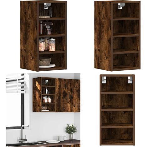 vidaXL Hängeschrank Räuchereiche 30x29,5x60 cm Holzwerkstoff (1/5)