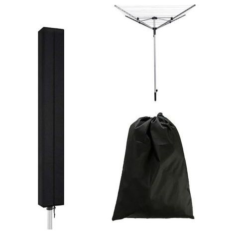 Lntyq Housse de parapluie pour sèche-linge, housse pour étendoir à vêtements, housse pour étendoir pour parapluie extérieur, housse de protection imperméable pour sèche-parapluie(160x15x15 cm) (1/5)