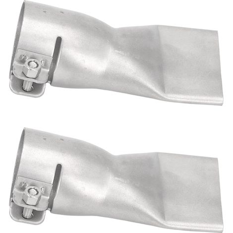 Lot de 2 buses de soudure plate large 40 mm en acier inoxydable résistant à la chaleur pour pistolet à air chaud (1/5)