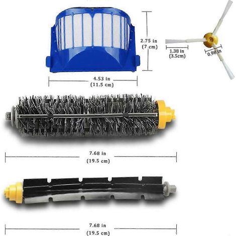 Accessoires et pièces de rechange pour iRobot Roomba série 600 : 690, 692, 694, 670, 660, 665, 651, 650, 614 et 500 S (1/4)