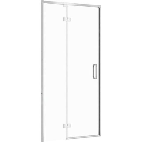 Cersanit Larga - Porte de douche 100x195 cm, gauche, chrome/verre clair S932-121 (1/2)