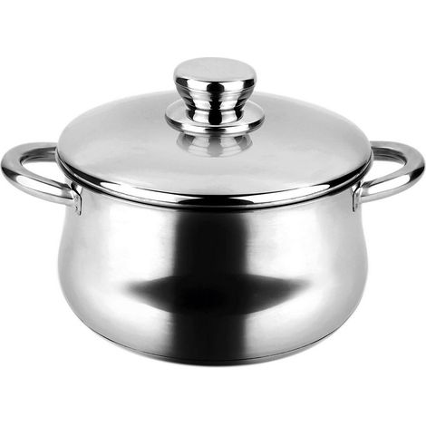 Pentola Inossidabile Silverinox 6,8 L + Coperchio In Acciaio Inossidabile 18/10 Fagor Ø24x15cm (1/3)