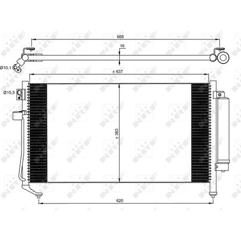 Condenseur, climatisation NRF 35869 SUBARU 7320SA000 73210SA000 73210SA010