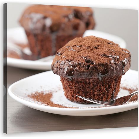 Quadro su tela, muffin al cioccolato - 50x50 (1/5)