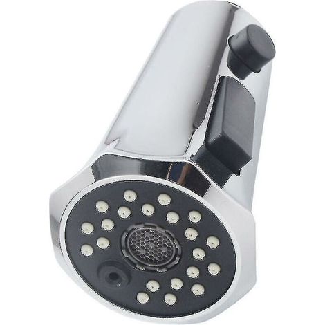 Accessoires de tête de traction de robinet de lavabo de cuisine pommeau de douche multifonction en forme de trompette (1/4)