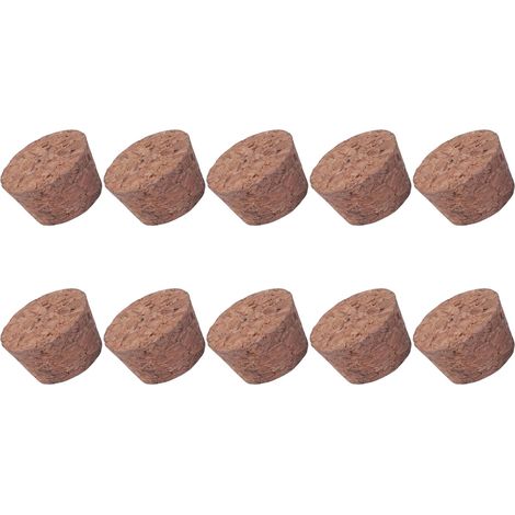 Lot de 10 bouchons liège, coniques, pour bouteille et carafe (1/5)