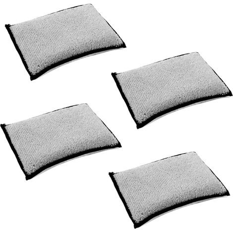 4 Pieces Car Interior Cleaning Sponge – Reusable Microfibre Wipers for Waxes and Polishes (1/5)