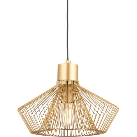 Endon Kimberley Lampada da soffitto a sospensione singola, finitura vernice oro (1/5)