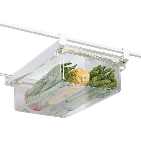 Bac de Rangement Frigo [Marque] Modèle 30x20cm Organisateur Tiroir Plastique Alimentaire Multifonction pour Cuisine et Congélateur (1/5)