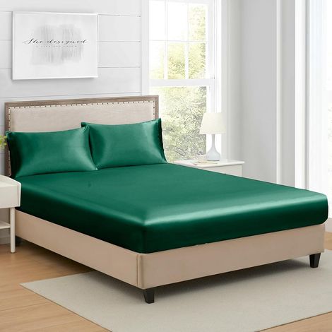 Lenzuolo angoli 160x200 cm raso per materassi 30 cm (1/5)
