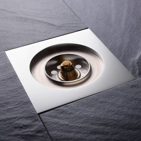 Siphon de sol à rebond Salle de douche drain de sol scellé (drain de sol à rebond) (1/3)