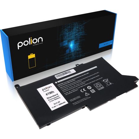 Bateria do laptopa DELL DJ1J0 Latitude 7290 7380 7390 7490 E7000 3600mAh