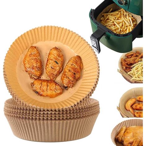 Papier sulfurisé STORPACK pour friteuse à air chaud, 300 feuilles de 20 cm de diamètre (1/5)