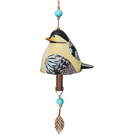 de Cloche de Chant D'Oiseau, Carillon à Vent Rustique Suspendu, Pendentif de Cloche de Tube en MéTal Pendentif de Cloche de Porte E (1/4)
