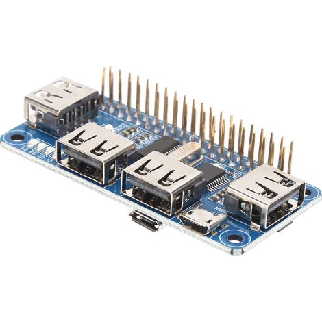 Lot USB Hub 7 Ports avec Interface Amovible pour Raspberry Zero/Zero W/3B+, Adaptateur Multiprise de Données, Module de Connexion Évolutif (1/5)