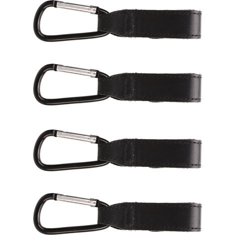 crochets noirs pour poussette avec velcro pour suspendre les sacs d'extérieur (1/5)