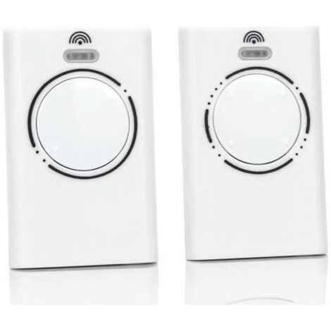 2 Pièces Telecommande Porte de Émetteur de Garage 868MHz,Telecommande Portail 2 Canaux Compatible avec XT4 868 SLH LR, XT4 868 SLH, XT2 868 SLH LR, XT2 868 SLH(White) (1/4)