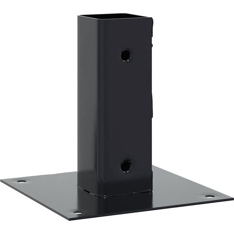 Bases para postes cuadradas 4 uds. Antracita 51x51 mm vidaXL (1/4)