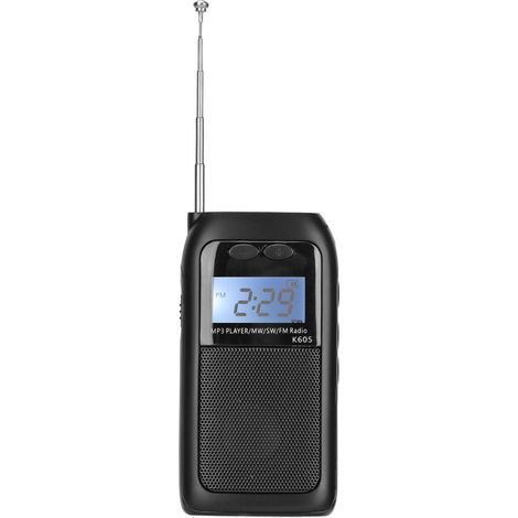 Radio numérique multifonction FM, MW et SW, compatible MP3, idéale pour le jogging et la salle de sport. (1/5)