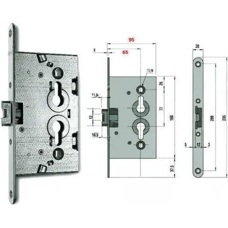 SERRATURA PER PORTE CANTINA CORBIN PN5C 00 16 5