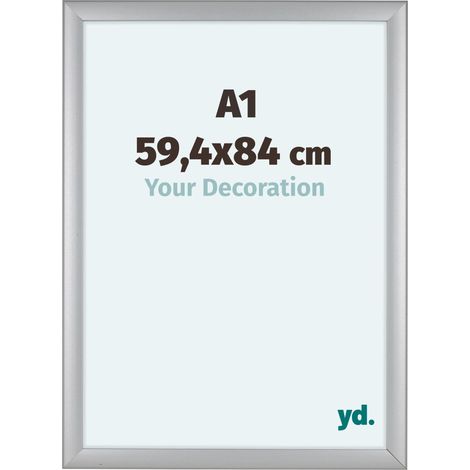 Cadre Photo 59.4x84cm A1 Argent Mat MDF Como. (1/5)