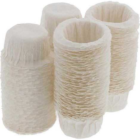 Lot de 100 gobelets à café jetables ovales, résistants aux hautes températures et sans danger pour les bars.