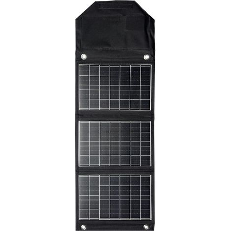Chargeur de Panneau Solaire Pliant 45W avec téléphone USB-C et USB-A, Alimentation, Tablette QC3.0 Sortie - Camping, Marche, Sac à Dos Voyage imperméable (1/5)