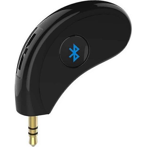 Récepteur Bluetooth / Kit mains libres pour voiture portable avec adaptateur auxiliaire Bluetooth 3,5 mm pour la diffusion de musique sans fil à domicile, en voiture, avec casque ou enceinte. (1/5)
