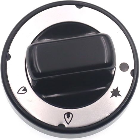 XEPHO Boutons universels pour cuisinière à gaz, boutons de commande en métal pour cuisinière à gaz, noir - Tige de 8 mm - Ensemble de 5 (1/5)
