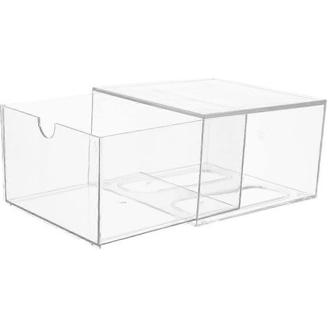 Organisateur de tiroir à maquillage transparent compatible avec boîte en acrylique (1/5)