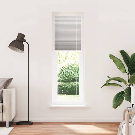 Maison Exclusive - Estor Plisado gris claro 60x200 cm Tela Ancho