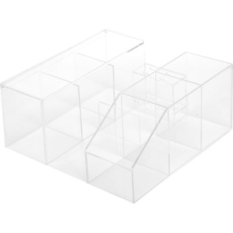 Boîte de rangement acrylique pour outils de pose de cils, présentoir organiseur de matériel de beauté (1/5)