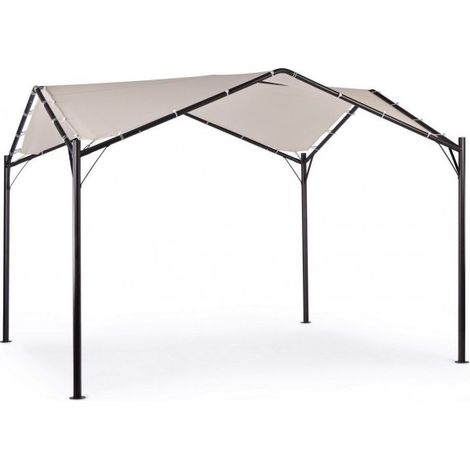 Cenador domo para el jardín gris antracita 3,5x3,5xh 260 cm (1/5)