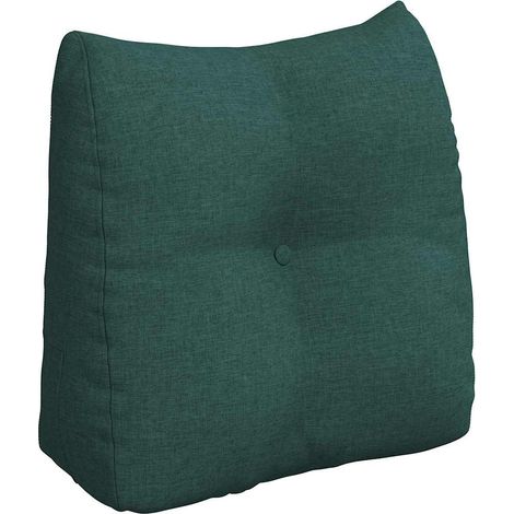 Back Pillow Dark Green 45 x 24 x 50 cm Fabric vidaXL (1/5)
