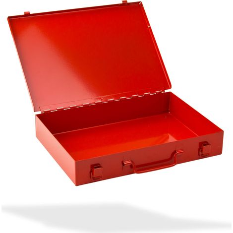 ADB Stahlblechkasten ohne Einlage, rot (1/3)