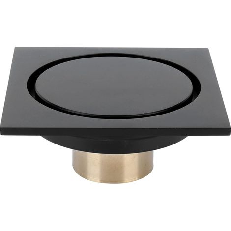 Bonde de douche carrée, siphon de sol anti-odeurs, 10 x 10 cm, pour salle de bain, cuisine, jardin, hôtel (1/5)