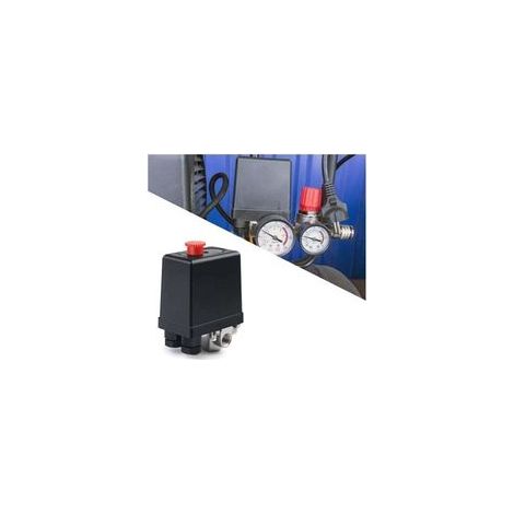 Soupape de Compresseur D'air 220V Pression Automatique Pressostat Compresseur D'air Compresseur Interrupteur Contrôle Valve pour Une Réduction Rapide de la Pression(4 trous) (1/5)
