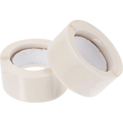 1000 runde, transparente, selbstklebende Etiketten für Geschenkumschläge – 2,50 x 2,50 x 0,10 cm (1/4)