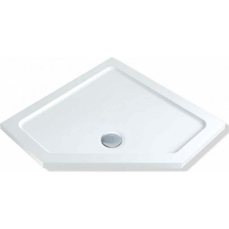 MX Elements Pentagonal Shower Tray 900mm x 900mm (inc Waste) (1/2)
