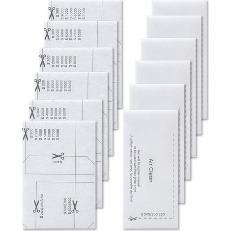 Lot de 6 filtres AirClean et filtres de protection moteur pour aspirateurs Miele Compact C1 C2, Complete C1 C2 C3, Classic C1, Dynamic U1, S200-S899, S2000-S8999