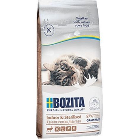 Renne Bozita d'intérieur, stérilisé et sans céréales, 2 kg (1/5)