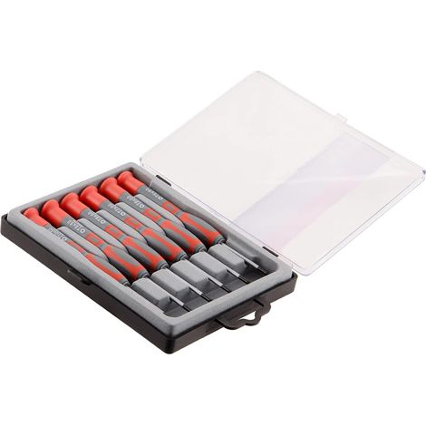 SUKI - 6 PEZZI - SET 6 CACCIAVITI DI PRECISIONE TORX TX5-TX10 - IN ACCIAIO CROMO VANADIO
