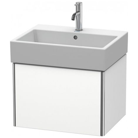 Duravit XSquare Vanity, meuble sous-lavabo mural 58,4x 46,0 cm, 1 tiroir, pour lavabo Vero Air 235060, Couleur (avant/corps): Décor blanc mat - XS409301818