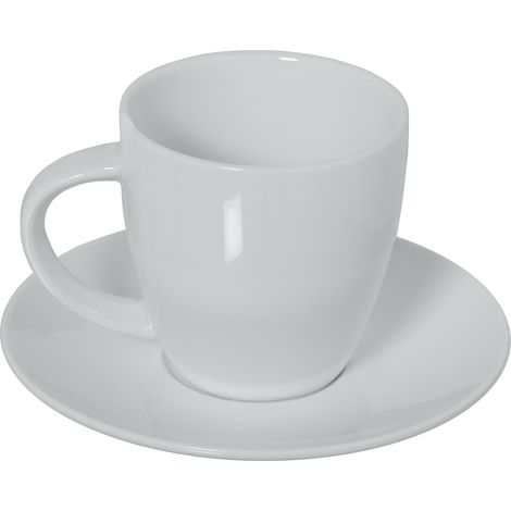 Set von 6 Teebassen mit Porzellanplatte mit Tasse -Geschenkbox: 180ccpour Alle Stile, um dem Haus eine Note zu verleihen (1/2)