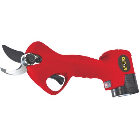 Globex forbice per potatura gx-28-fp con 2 batterie a litio 14,4v-2,5ah taglio max mm. 28 - Globex
