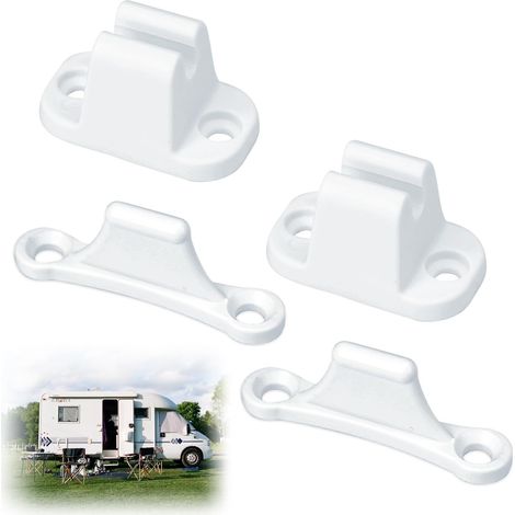 Serrure Porte pour Camping Car et Caravane Compatible Accessoires Camping Car Serrure Blanche pour Compartiment Sécurité Renforcée pour Camping Car