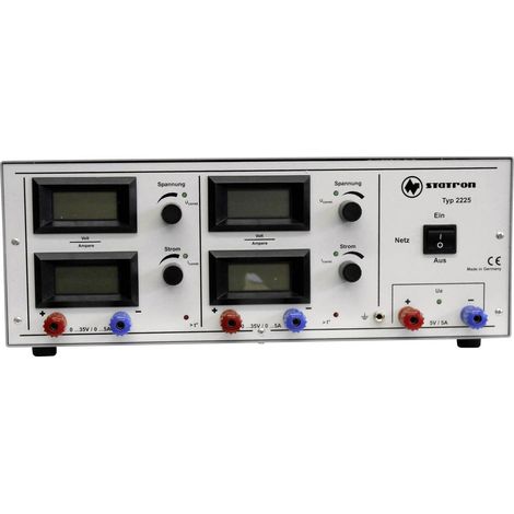 Statron 2225.4 Alimentatore da laboratorio regolabile 0 - 35 V 0 - 5 A 375 W Num. uscite 3 x