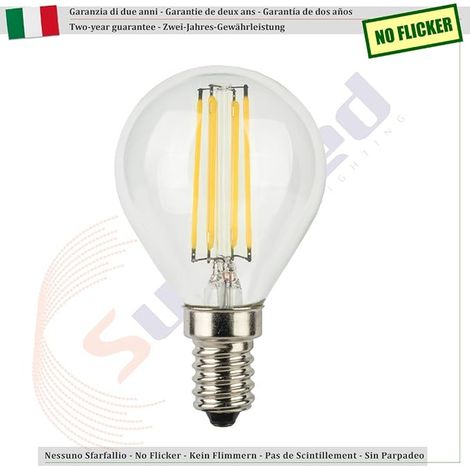 Ampoule Filament LED Sphérique E14 6W Blanc Naturel 4000K (1/2)