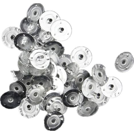 Lot de 300 Supports Métalliques pour Mèches de Bougies DIY - Diamètre 12.5mm - Pour Fabrication Bougies, Chauffe-Plat, Bricolage (1/5)